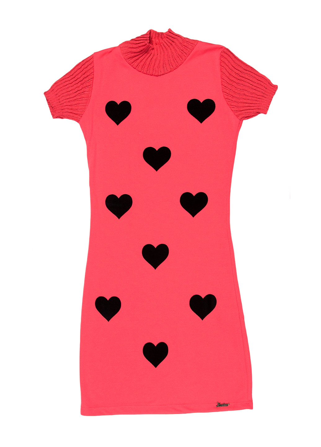 Рожева кежуал сукня сукня-водолазка Marions сердечка