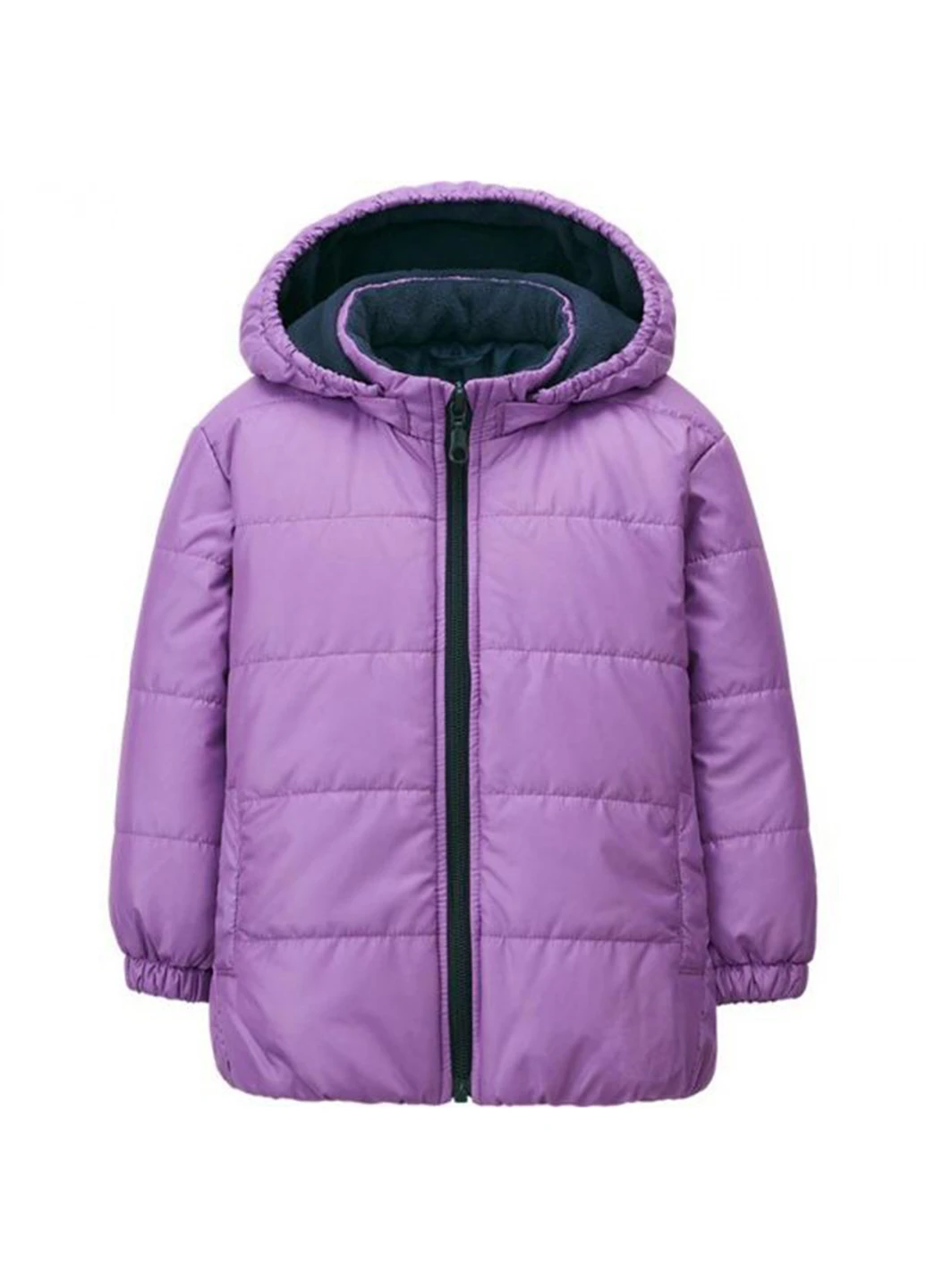 Фиолетовая зимняя куртка Uniqlo