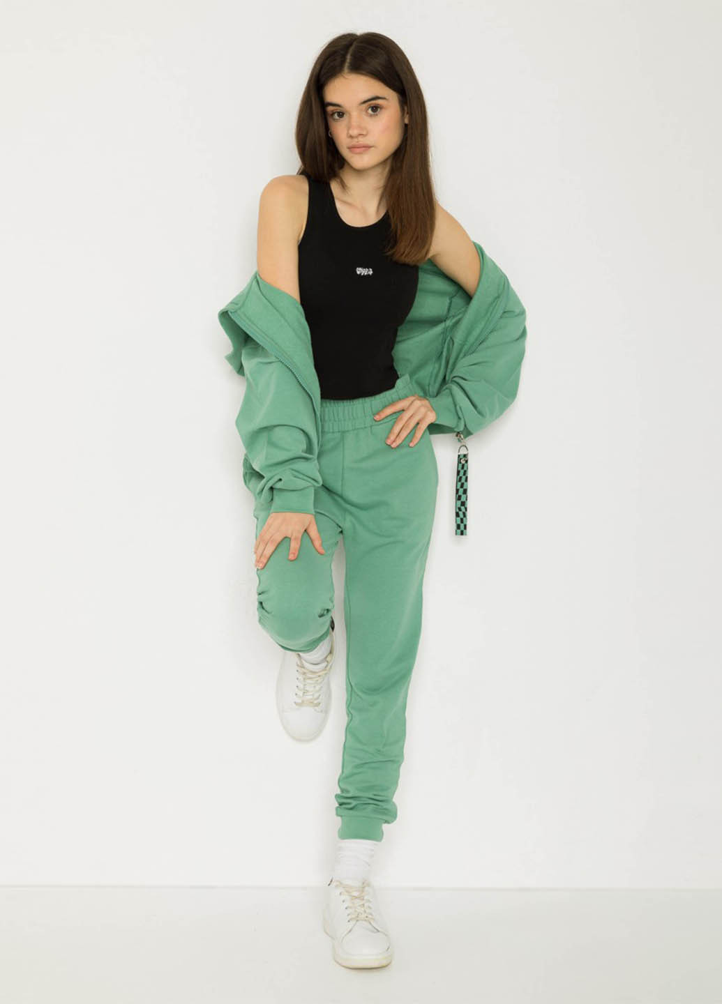 Изумрудные спортивные демисезонные джоггеры брюки Reporter Young