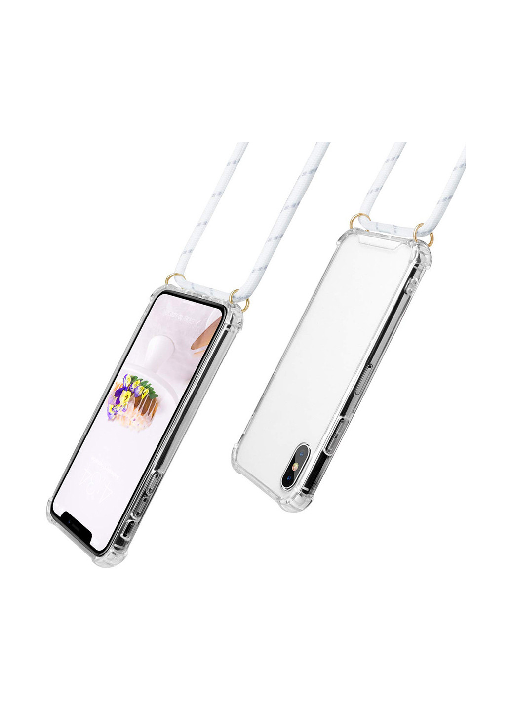 Силиконовый чехол Strap для Apple iPhone 7/8 White (704224) BeCover strap для apple iphone 7/8 white (704224) (154454139)