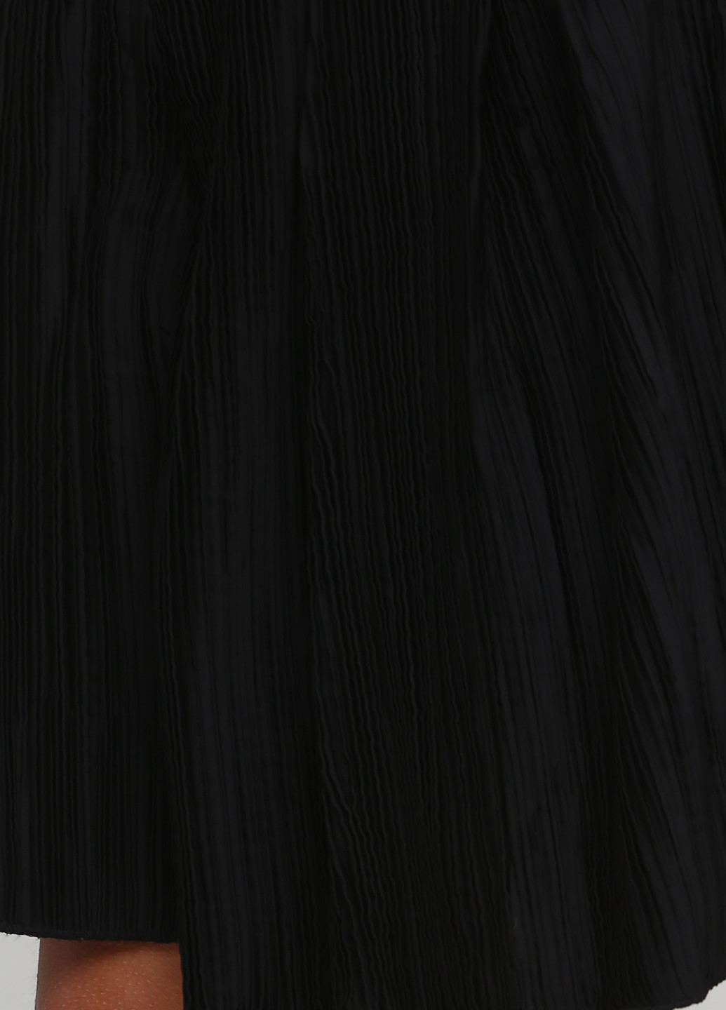 Черная кэжуал фактурная юбка H&M клешированная