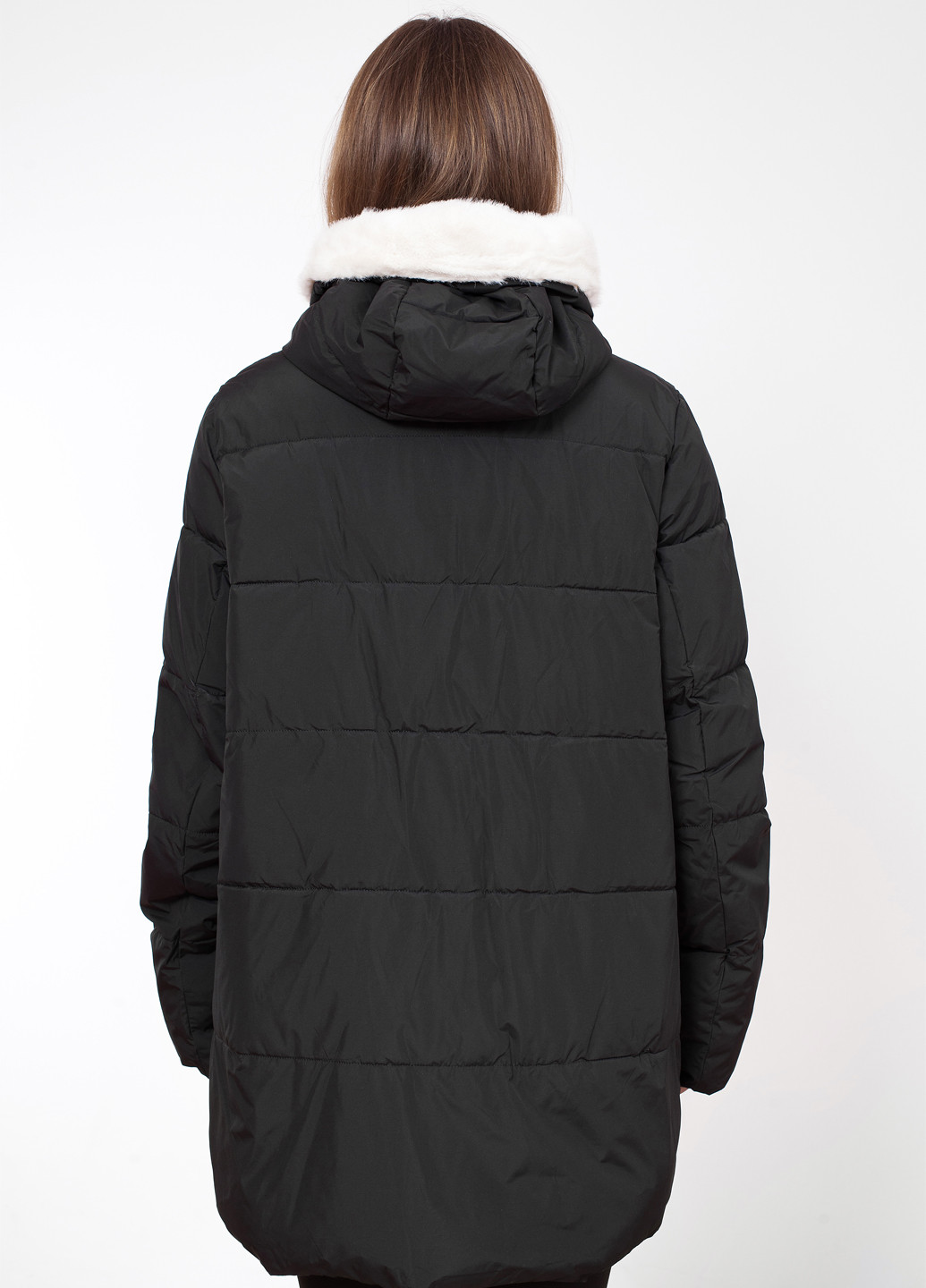 Черная зимняя куртка куртка-пальто Meajiateer