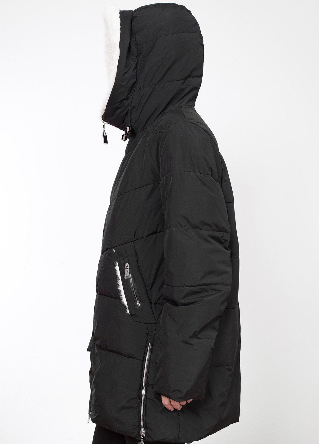 Черная зимняя куртка куртка-пальто Meajiateer