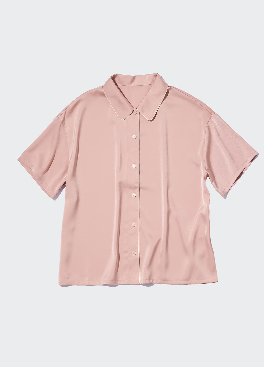 Персиковая всесезон пижама (рубашка, шорты) рубашка + шорты Uniqlo