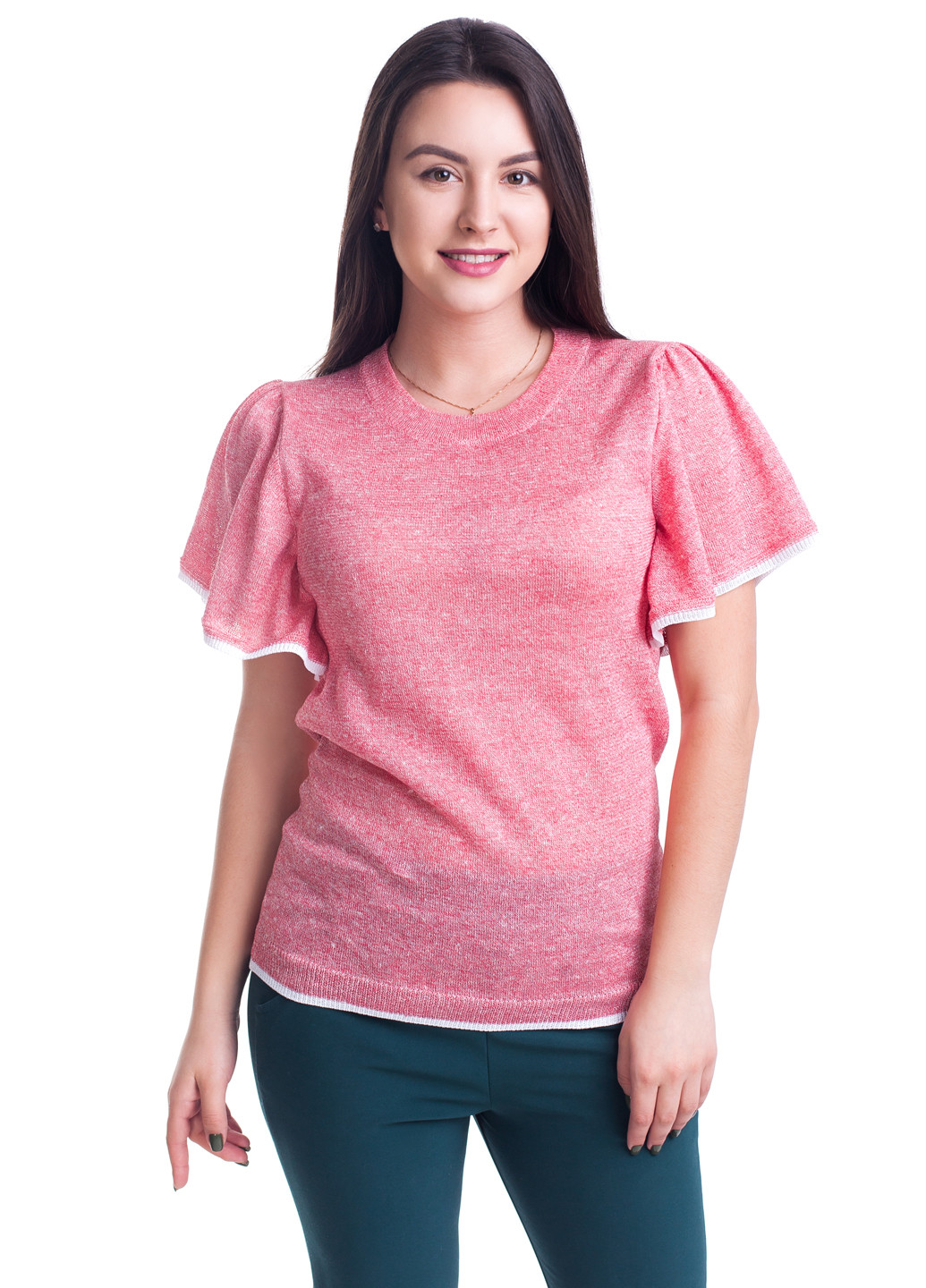Розовая летняя футболка Viviami