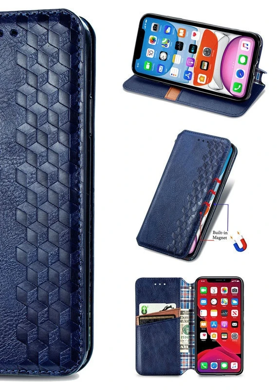 Шкіряний чохол книжка Cubic (PU) для Xiaomi Redmi Note 9 4G / 9 Power / Redmi 9T Синій (is_00000041831_5) Getman (237834572)