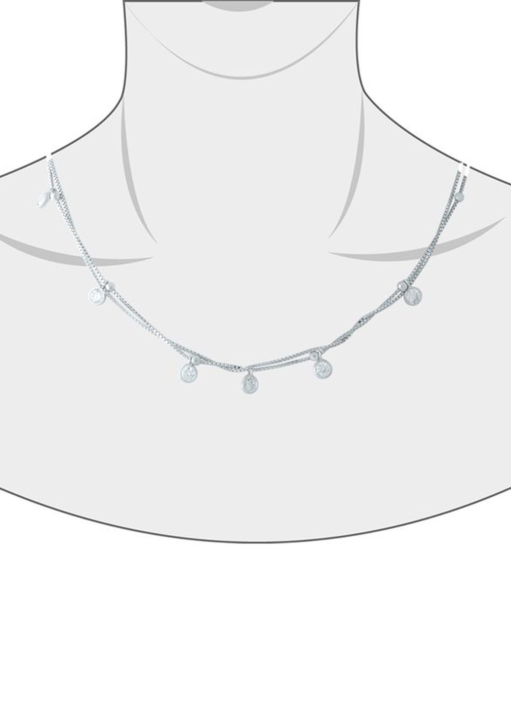 Ожерелье GS Silver (80508597)
