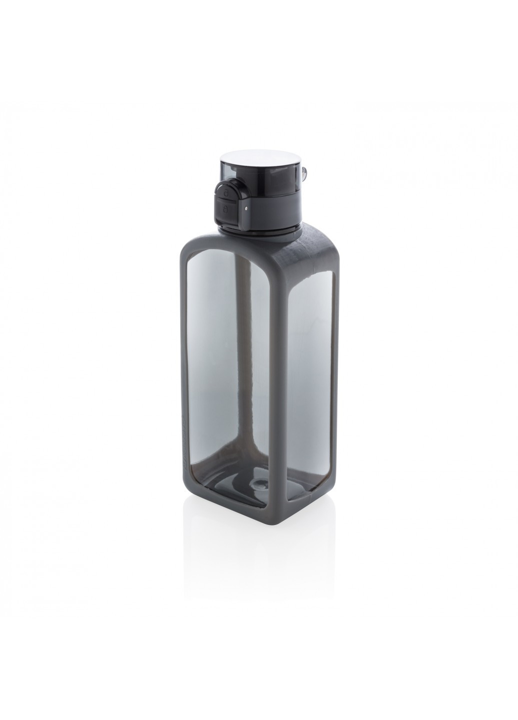 Квадратная вакуумная бутылка для воды 600мл; черная XD Design P436.251 комбинированная