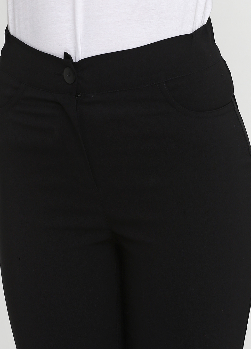 Черные кэжуал демисезонные зауженные брюки Jhiva