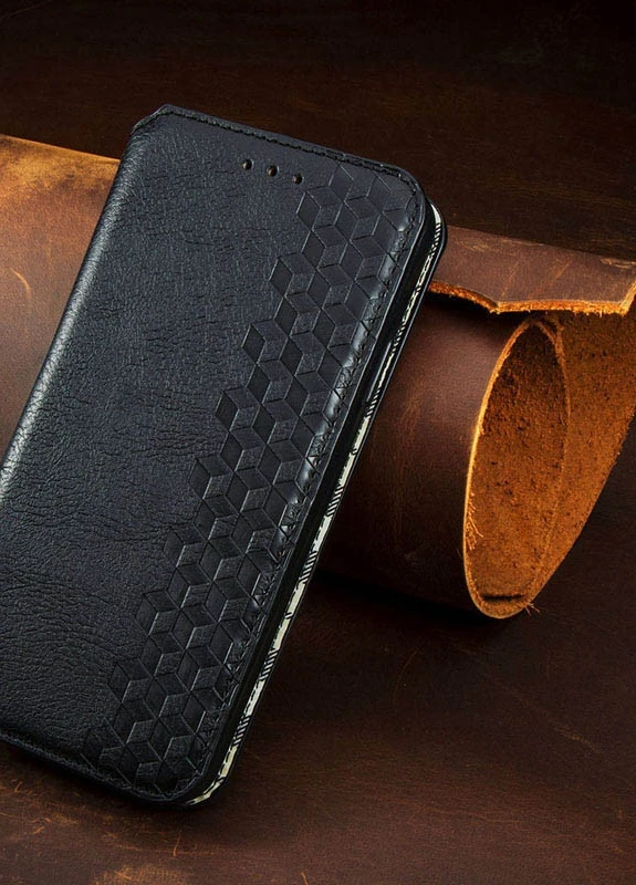 Кожаный чехол книжка Cubic (PU) для Xiaomi Mi 11 Черный (is_00000041846_6) Getman (237834694)
