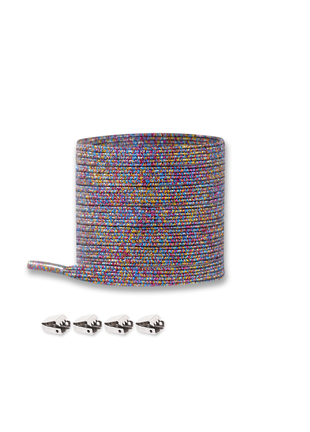 Цветные эластичные шнурки-резинки с фиксатором-зажимом, 105 см, цвет №122 No Brand (253654576)