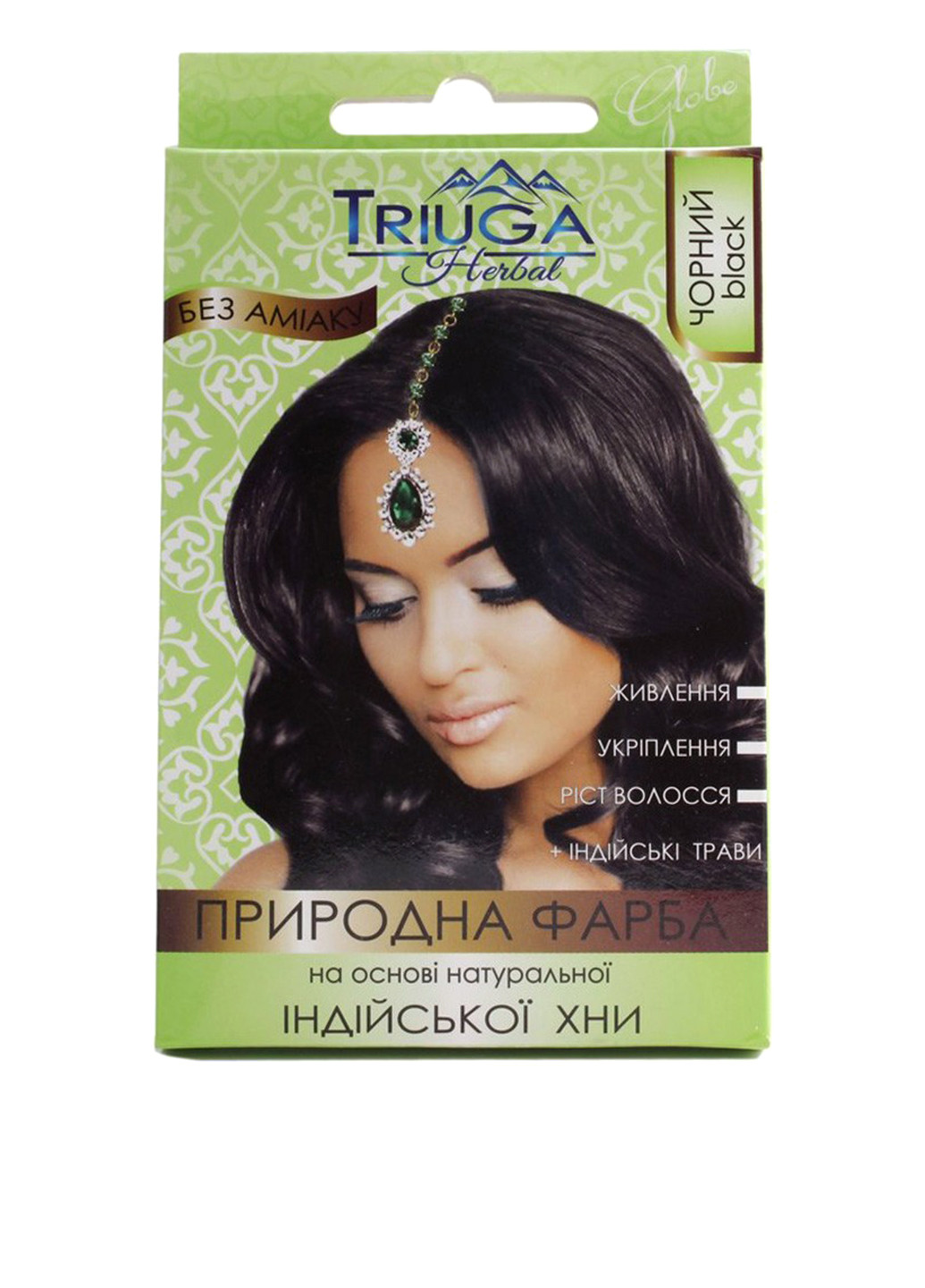 Краска для волос на основе индийской хны (черный), 25 г Triuga Herbal (76060088)
