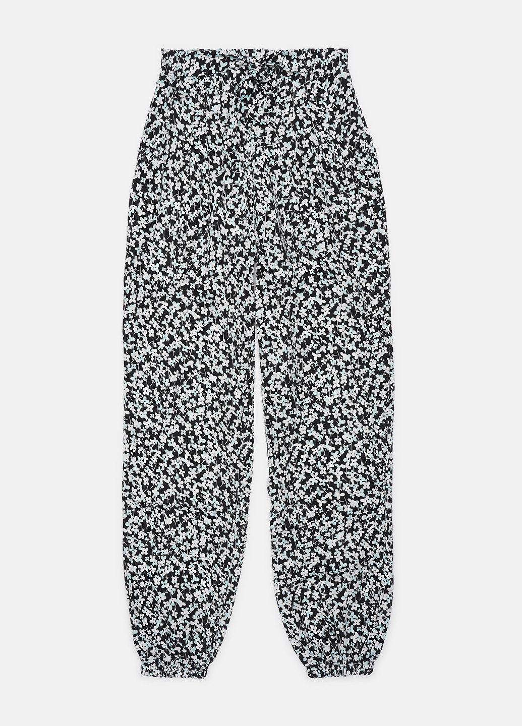 Черно-белые кэжуал демисезонные джоггеры, укороченные брюки Lulu Castagnette