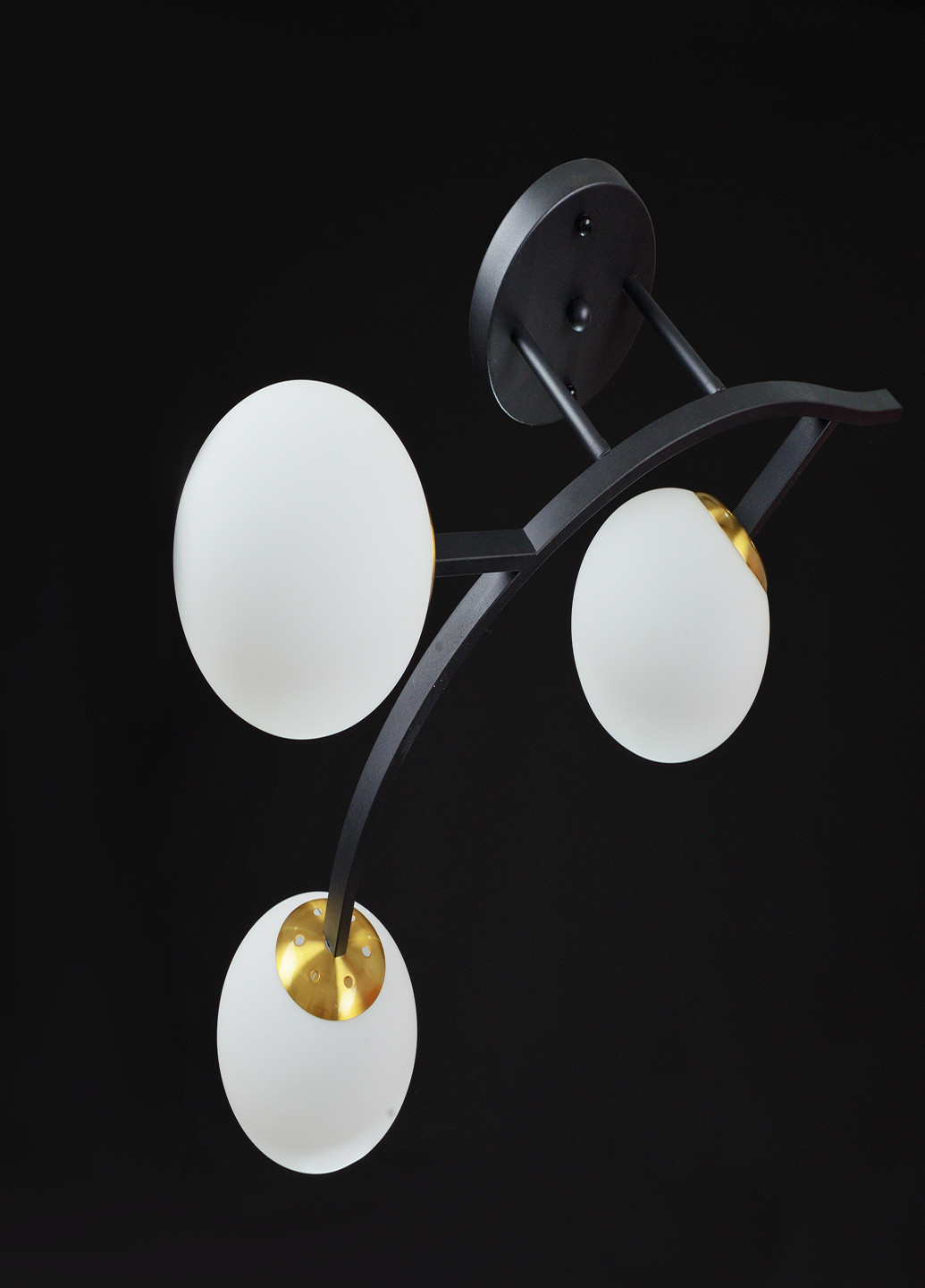 Потолочная люстра BR-01 644C/3 E27 BK/WH Brille (251891833)