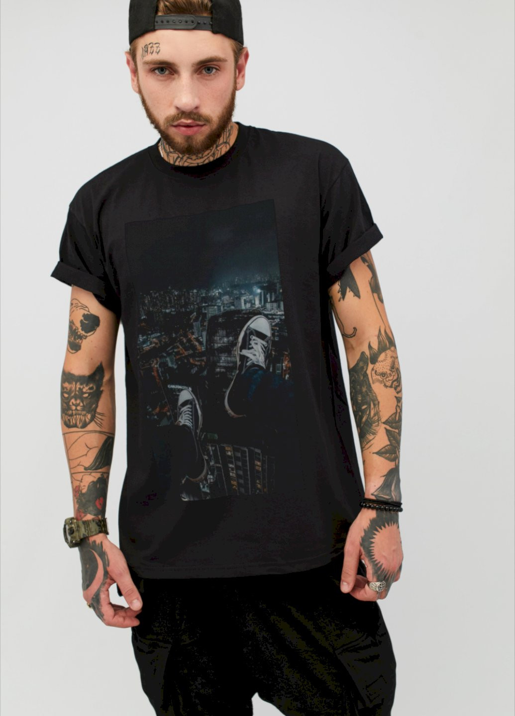 Черная футболка мужская YAPPI