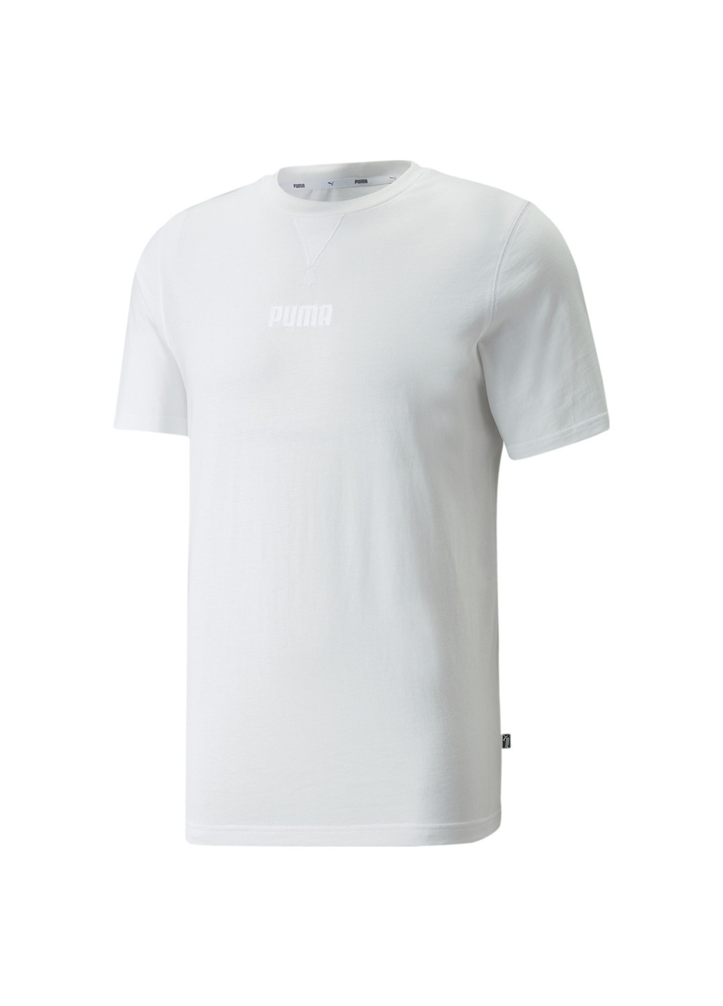 Белая демисезонная футболка modern basics men's tee Puma