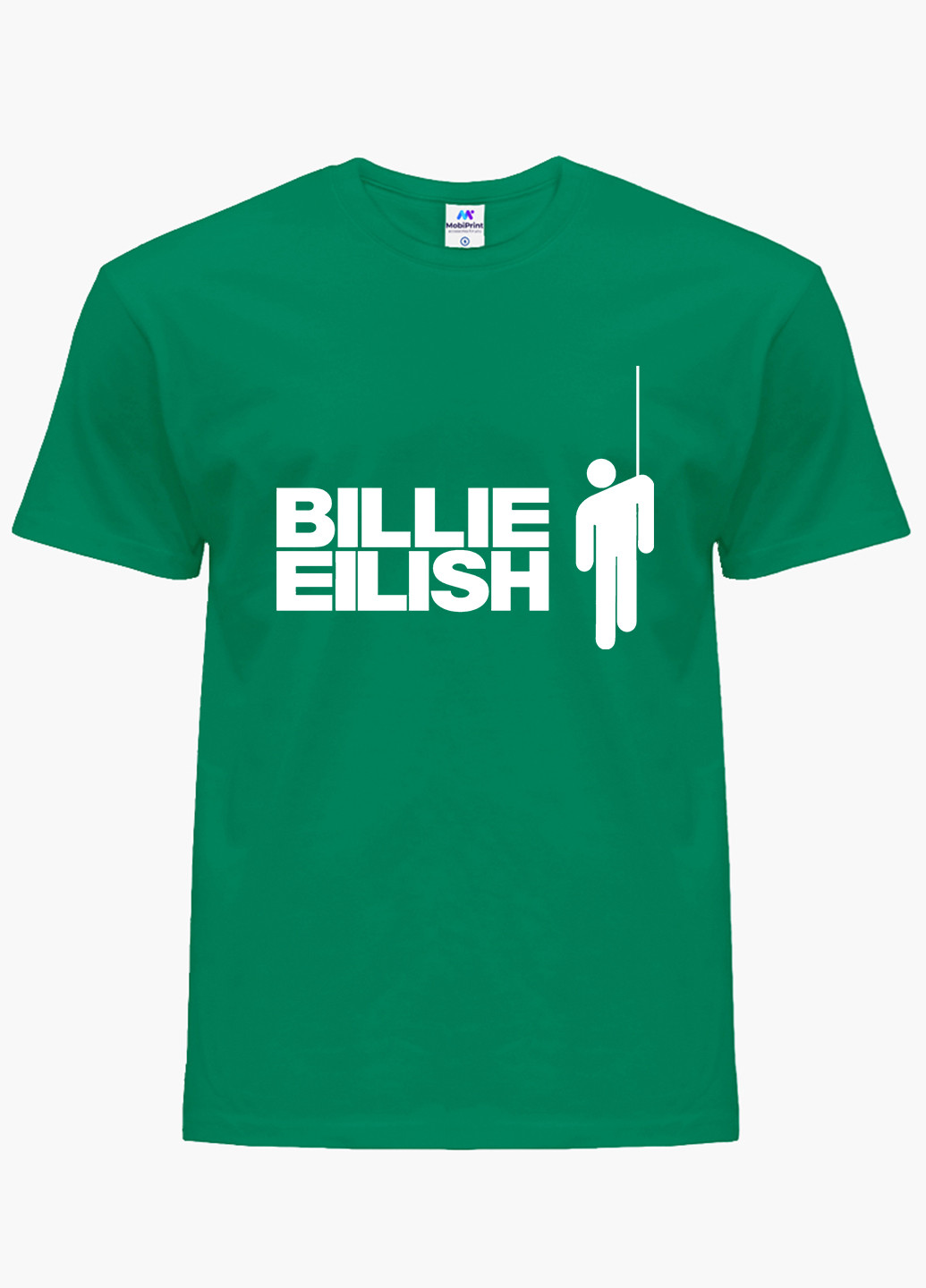 Зеленая демисезонная футболка детская билли айлиш (billie eilish)(9224-1211) MobiPrint