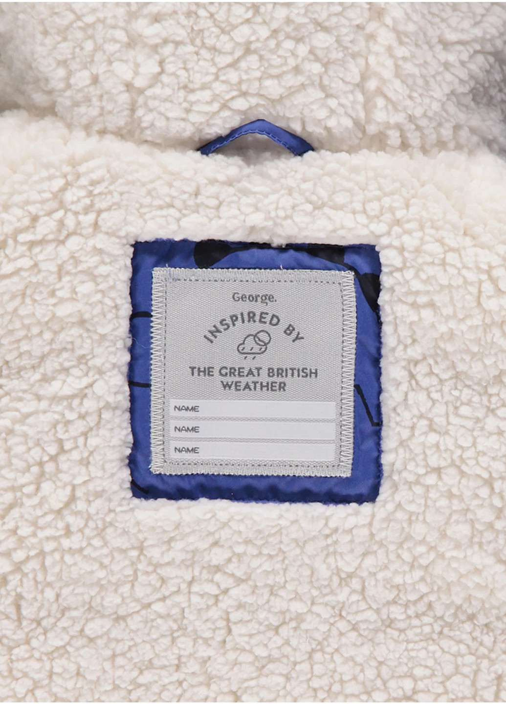 Синя зимня куртка George