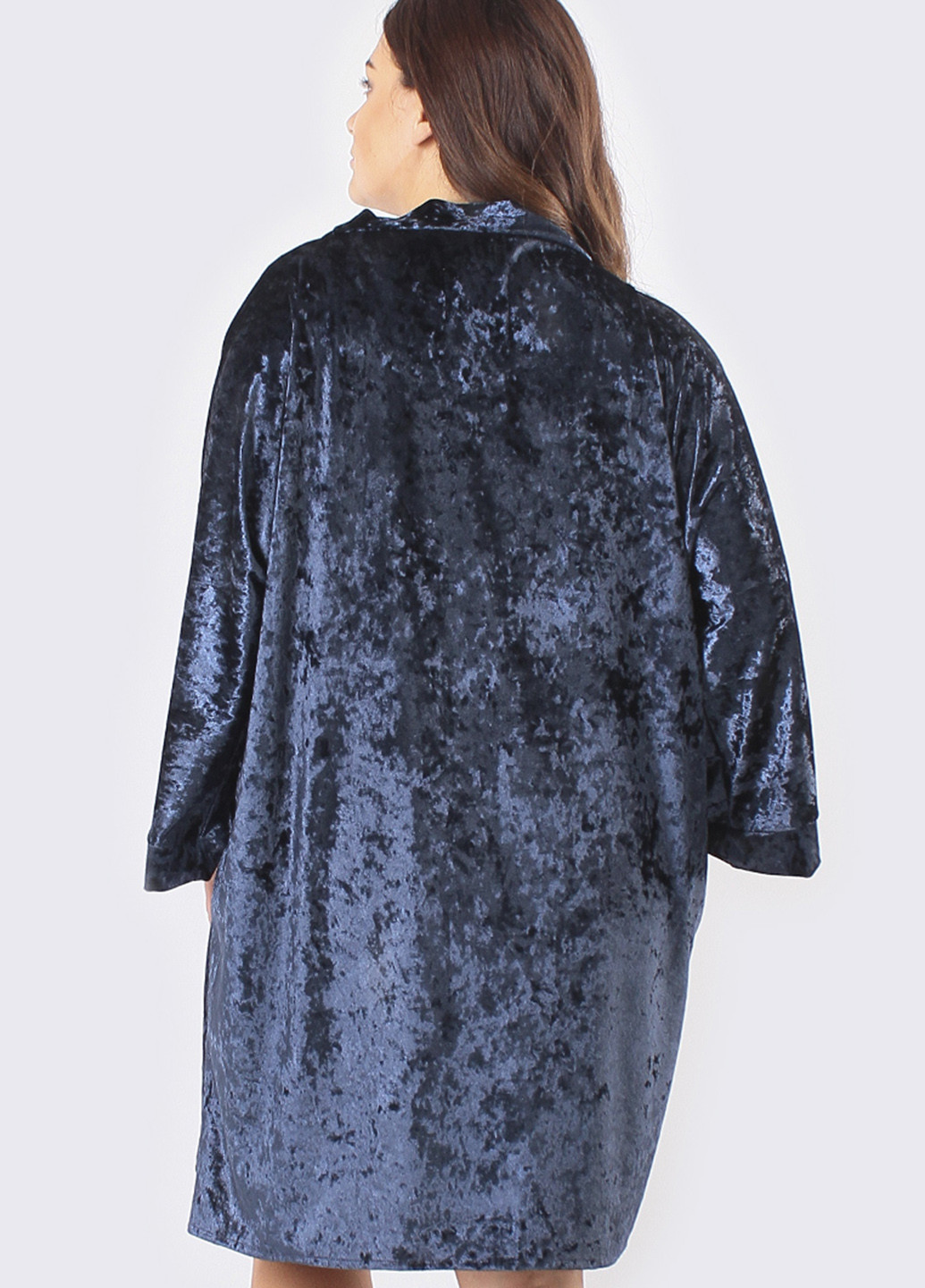 Темно-синий демисезонный комплект (топ, шорты, халат) Ghazel