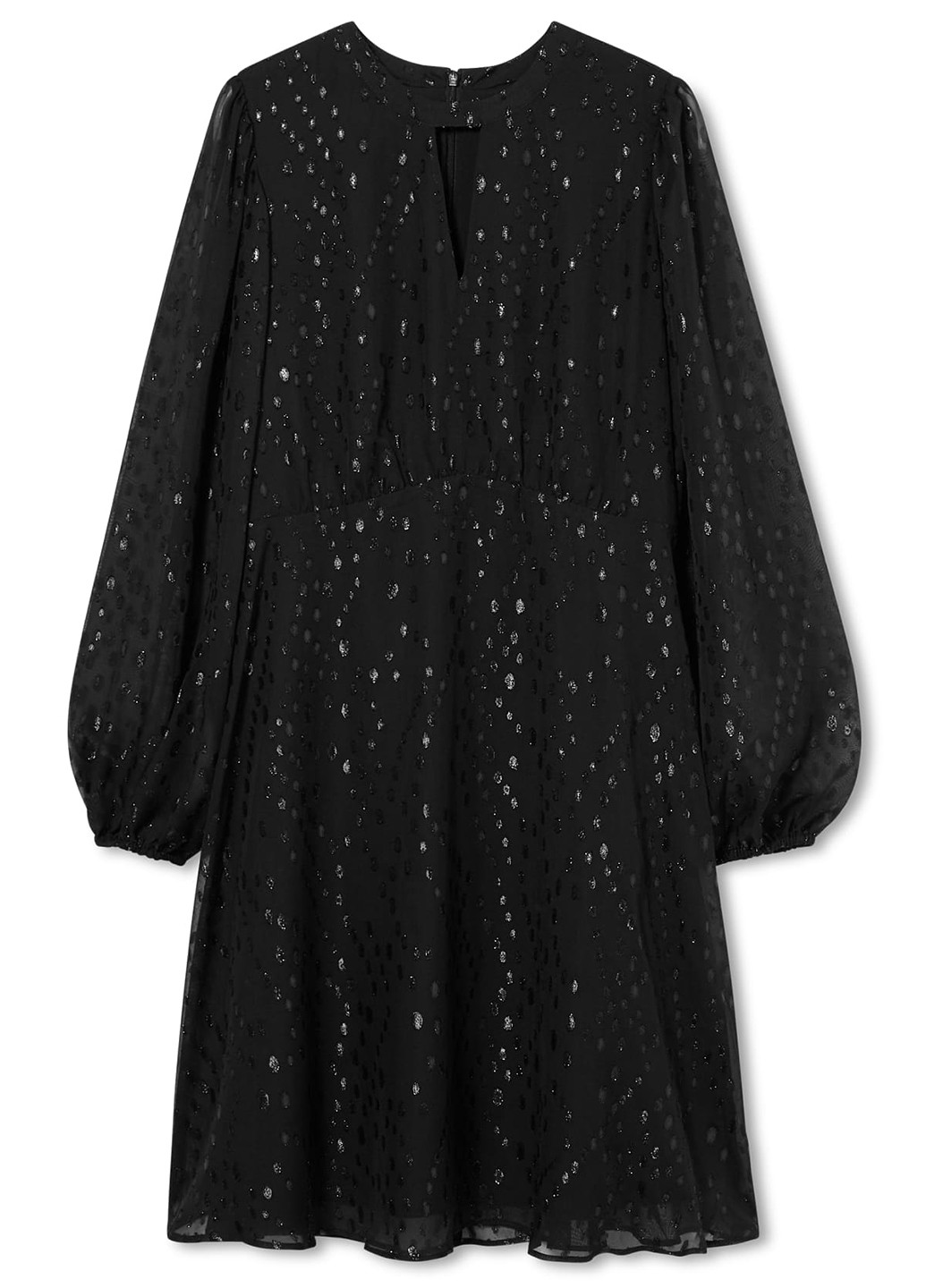 Черное кэжуал платье клеш C&A однотонное