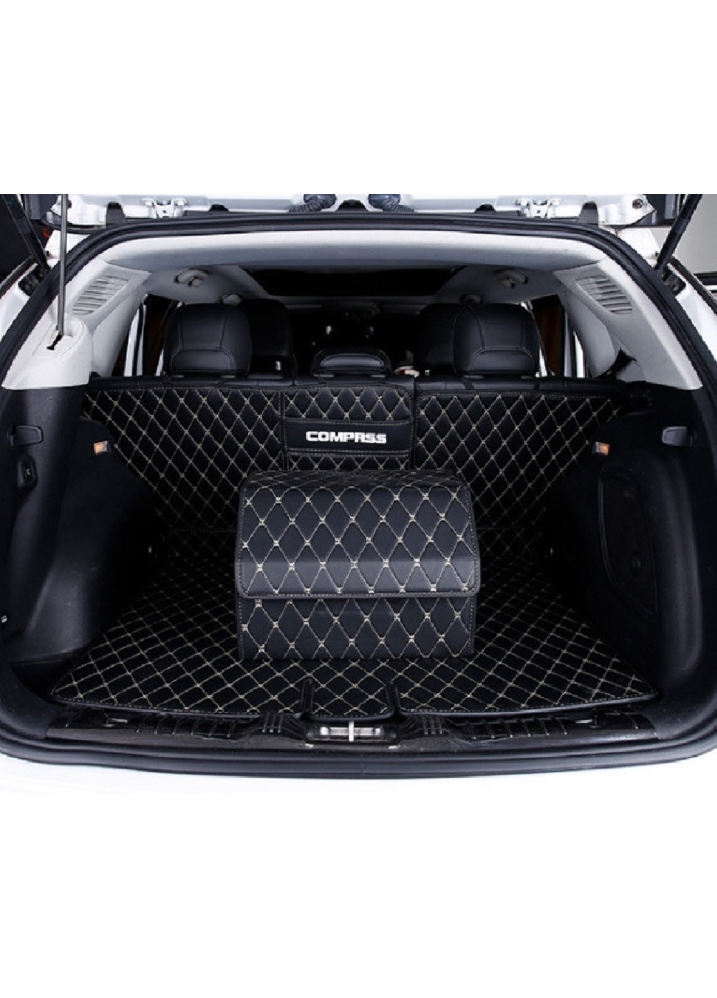 Складной органайзер автомобильный из экокожи с крышкой сумка в багажник автомобиля авто 40.5х30х29 см (82713-Нов) Francesco Marconi (252342016)