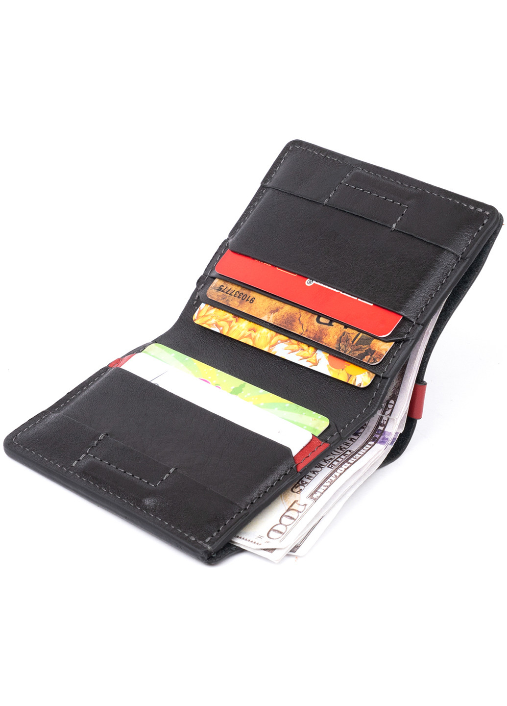 Кожаное портмоне 9х10х1 см Grande Pelle (253490972)