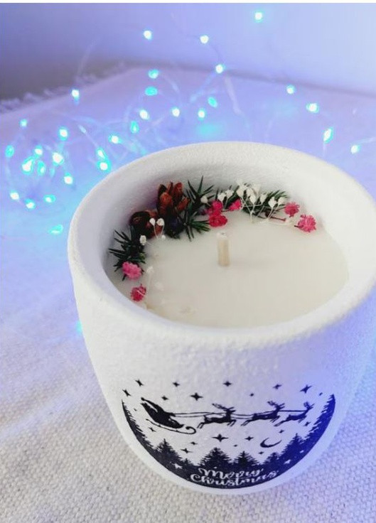 ЕКО свічка: "Щасливе Різдво" BeautlyMaysternya (255764743)