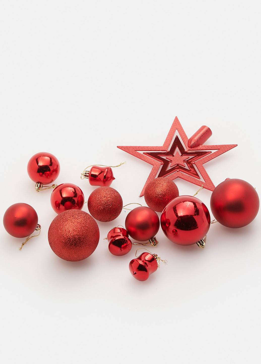 Комплект (ялинкова іграшка (12 шт.), верхівка (1 шт.)) Sinsay (352189854)