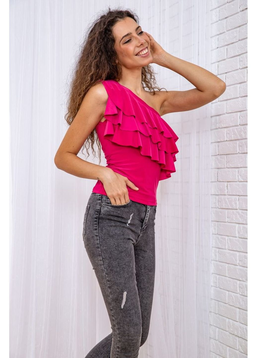 Розовая летняя блуза 167r003-1 Ager