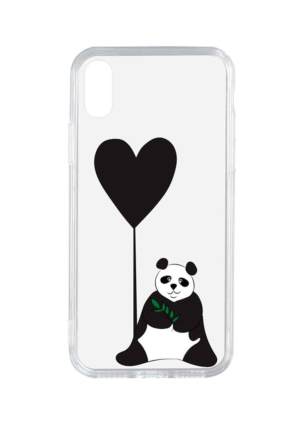 Чехол Toto acrylic+tpu print case apple iphone xs max #53 panda b transparent (146316557)