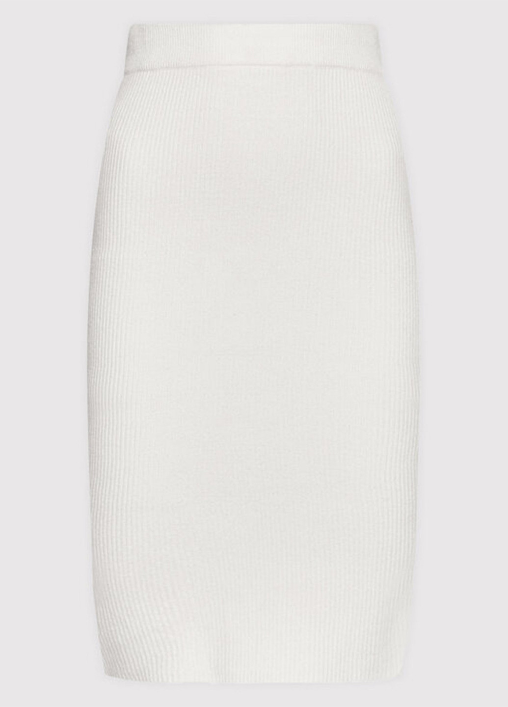 Белая кэжуал однотонная юбка Guess карандаш