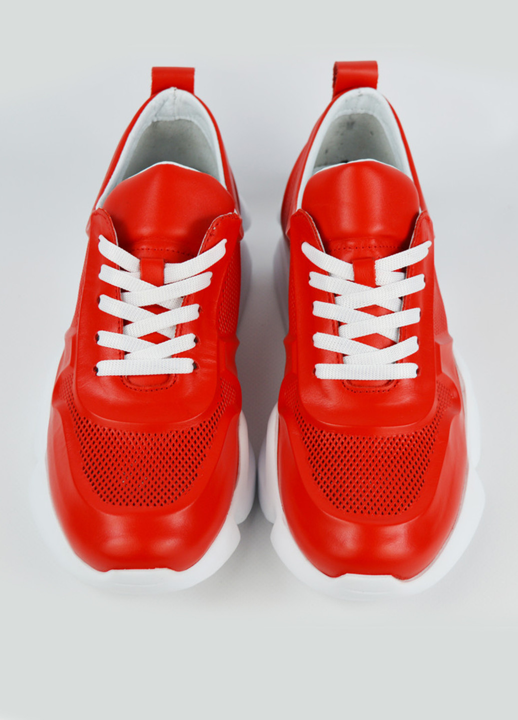 Червоні осінні кросівки Evromoda