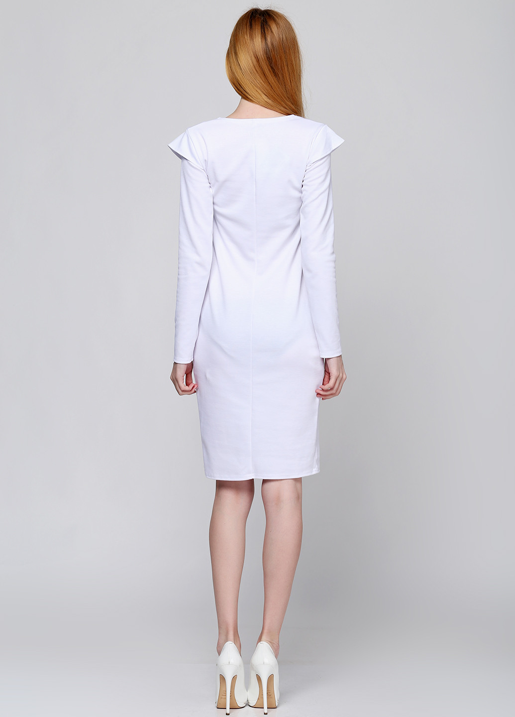 Белое кэжуал платье Podium