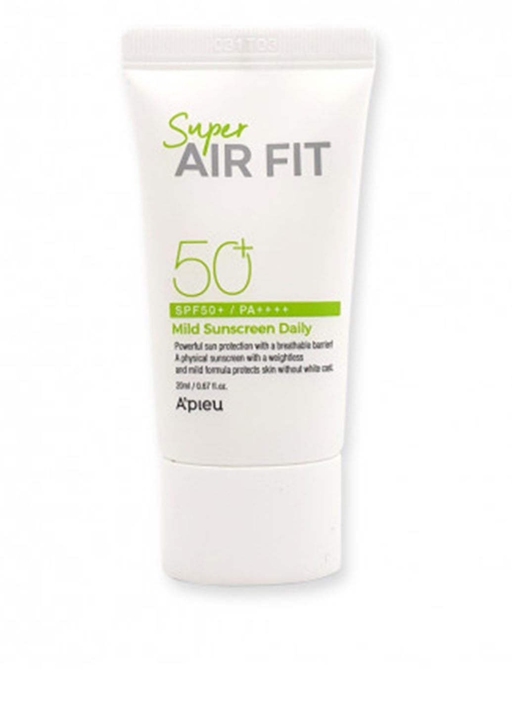 Крем Super Air Fit Mild Sunscreen Daily SPF50 + PA ++++, 50 мл A'pieu (223727709)