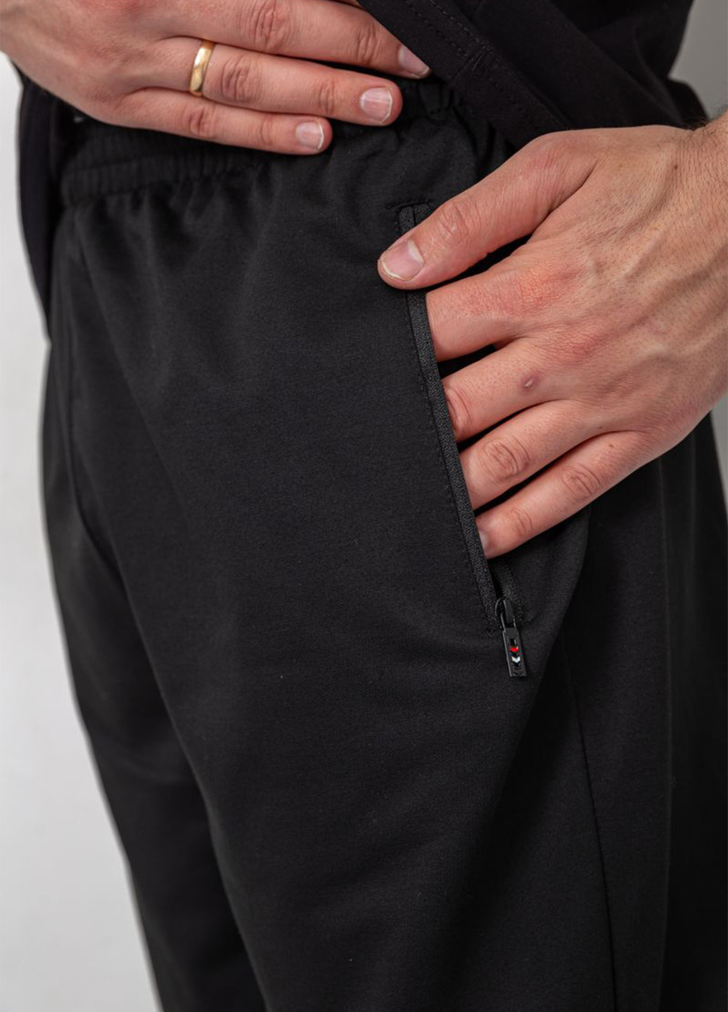 Черные кэжуал демисезонные джоггеры брюки Ager
