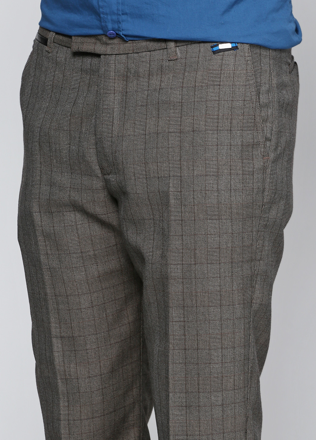 Коричневые кэжуал демисезонные со средней талией брюки Joe Retro