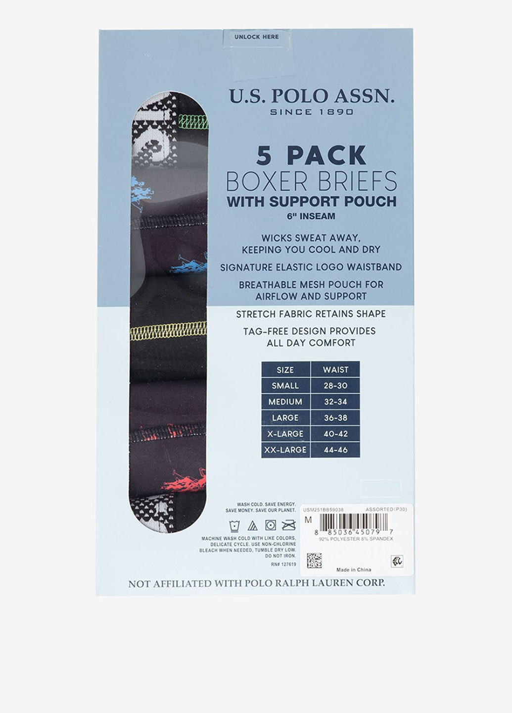 Труси (5 шт.) U.S. Polo Assn. (357223440)