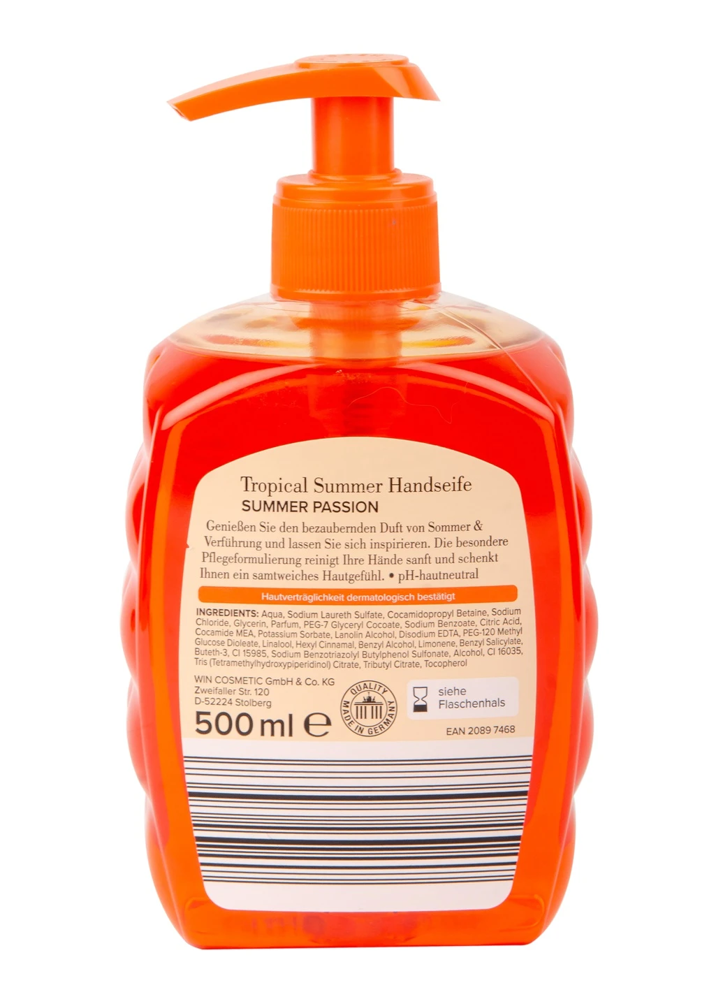 Рідке мило Tropical Summer Summer Passion 500 мл Cien (225544539)