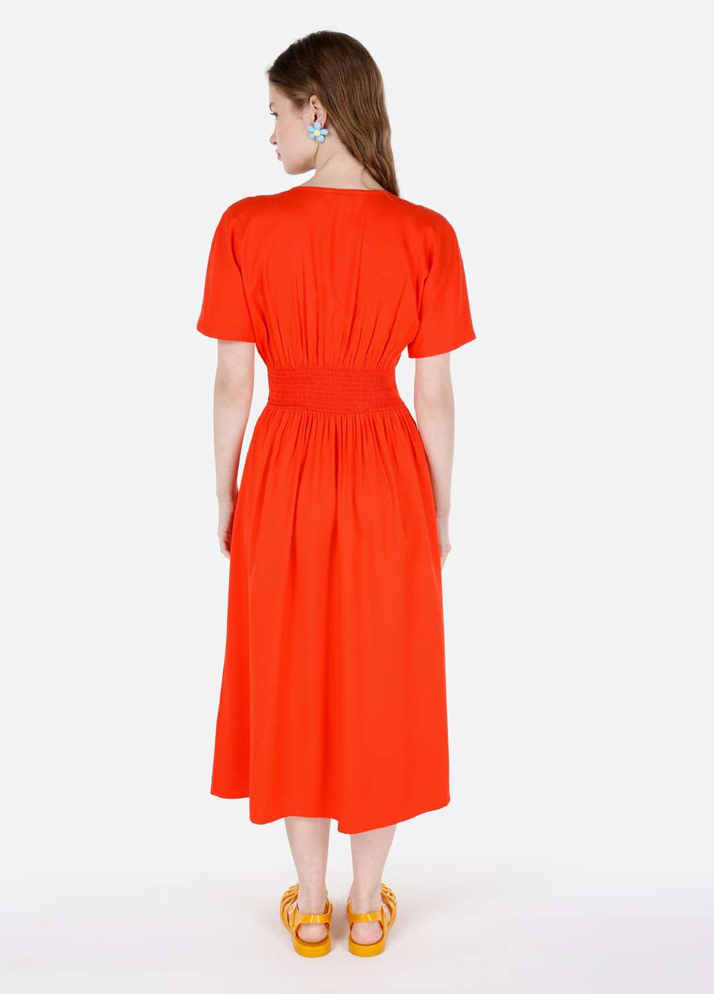 Коралова кежуал сукня Colin's однотонна