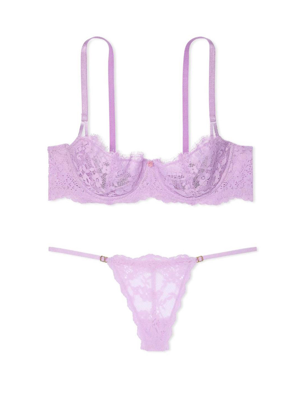 Сиреневый демисезонный комплект (бюстгальтер, трусики) Victoria's Secret