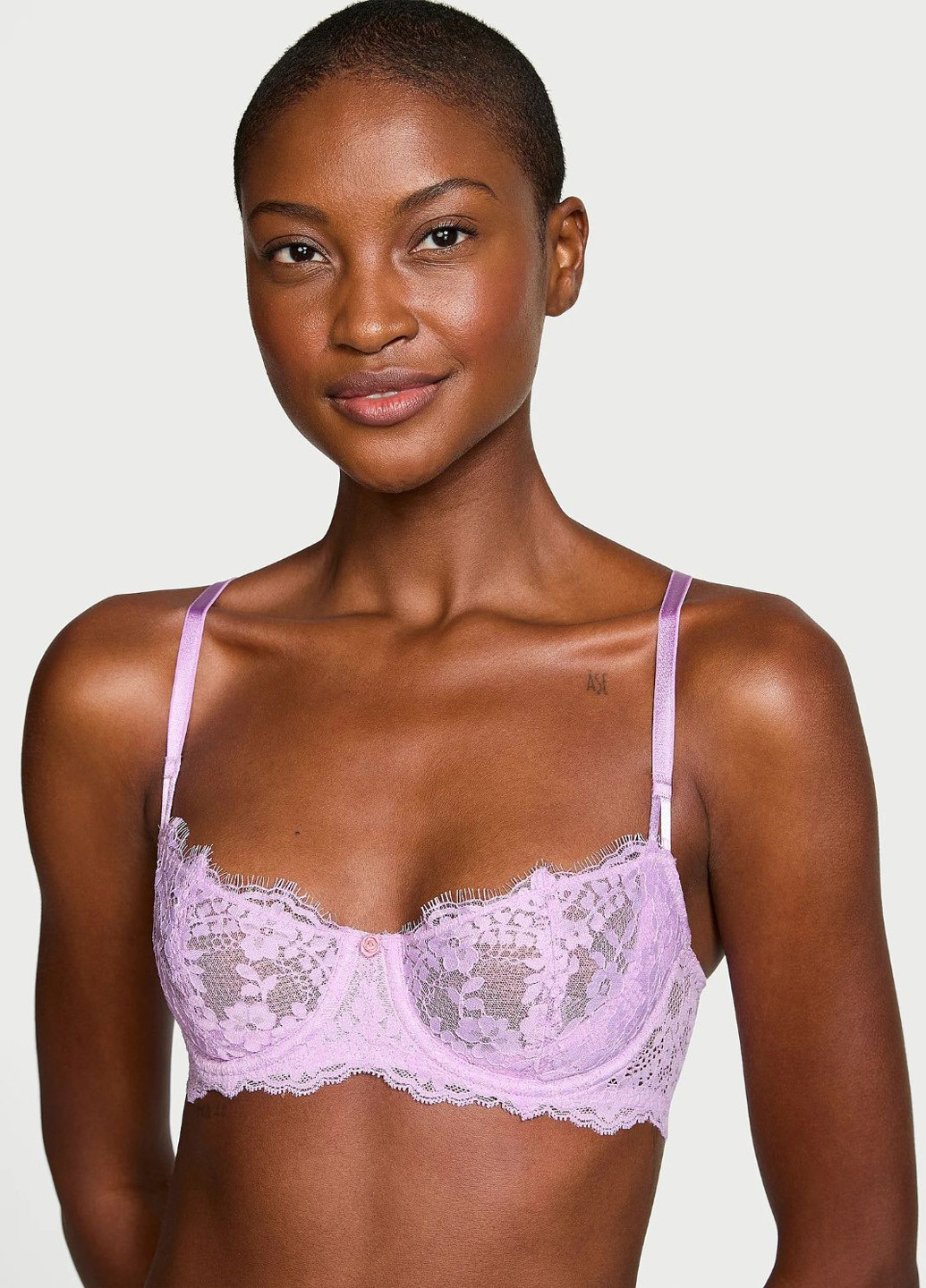 Сиреневый демисезонный комплект (бюстгальтер, трусики) Victoria's Secret