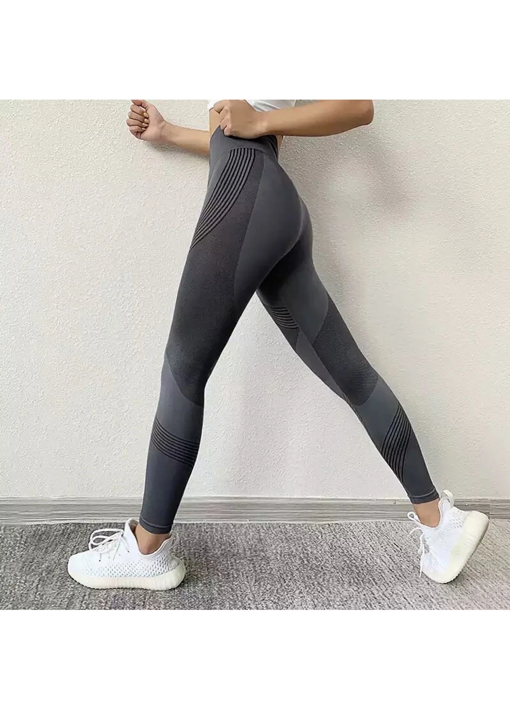 Бежевые демисезонные спортивные лосины sport gray Aktasport