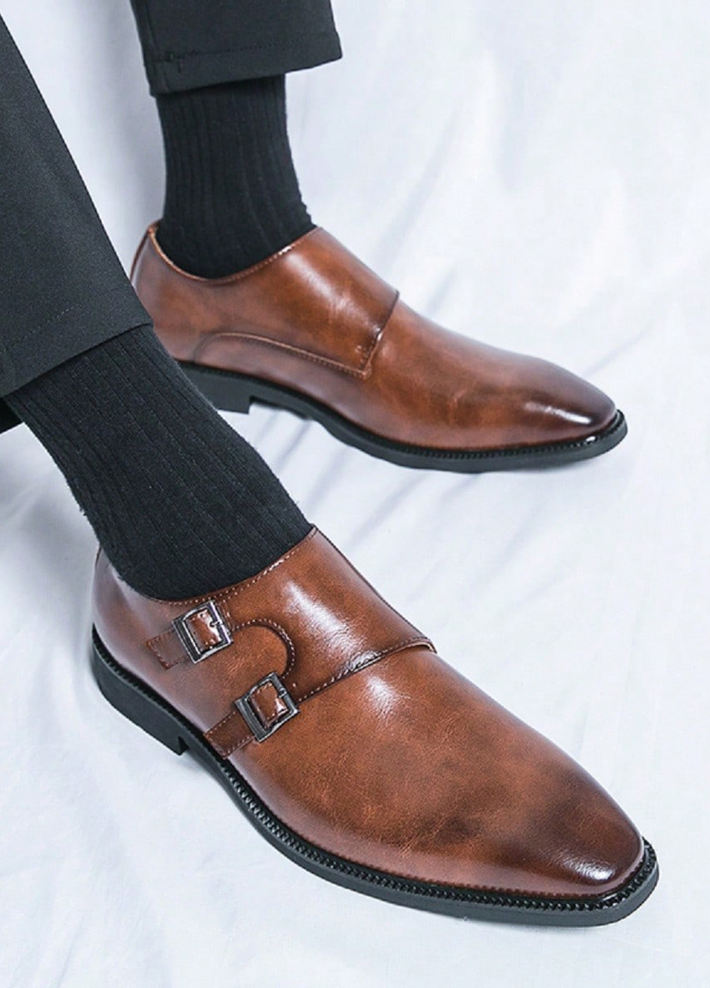 Коричневые кэжуал туфли SHEIN без шнурков