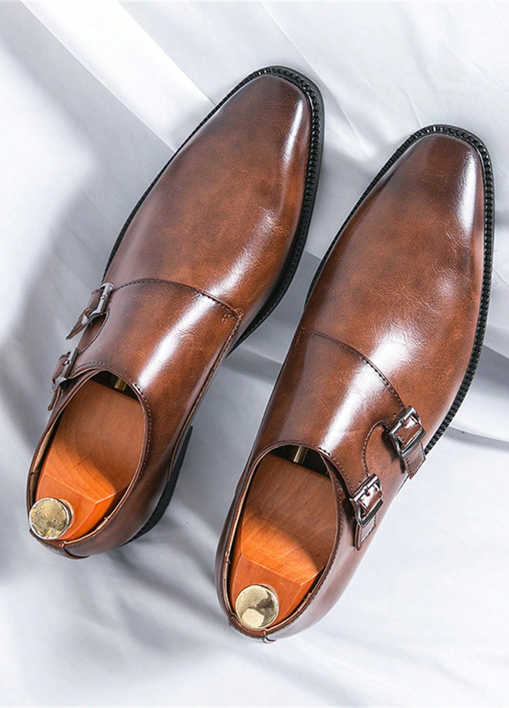 Коричневые кэжуал туфли SHEIN без шнурков