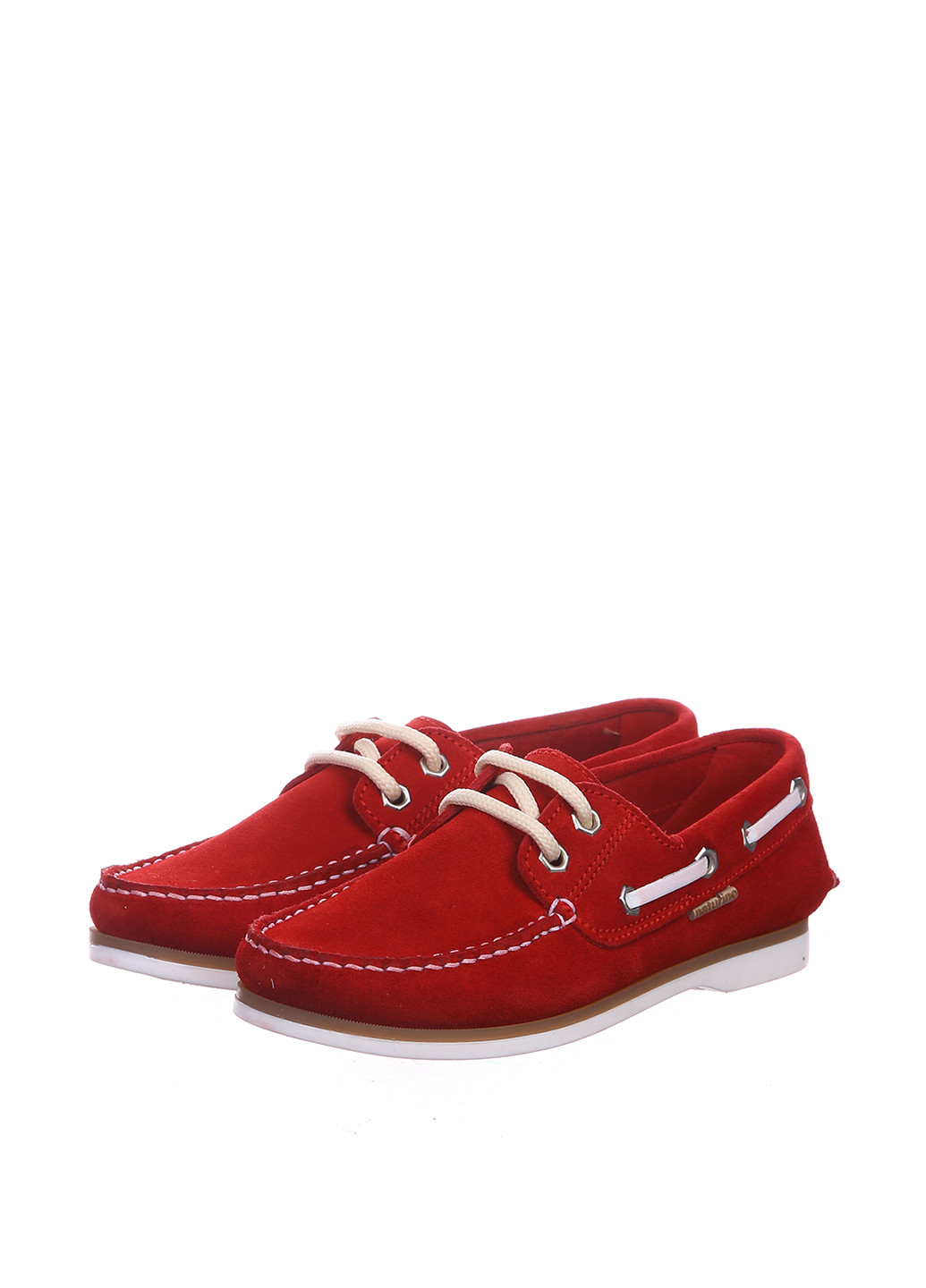Красные мокасины Naturino со шнурками