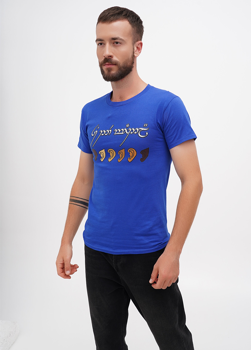 Синяя футболка Hanes