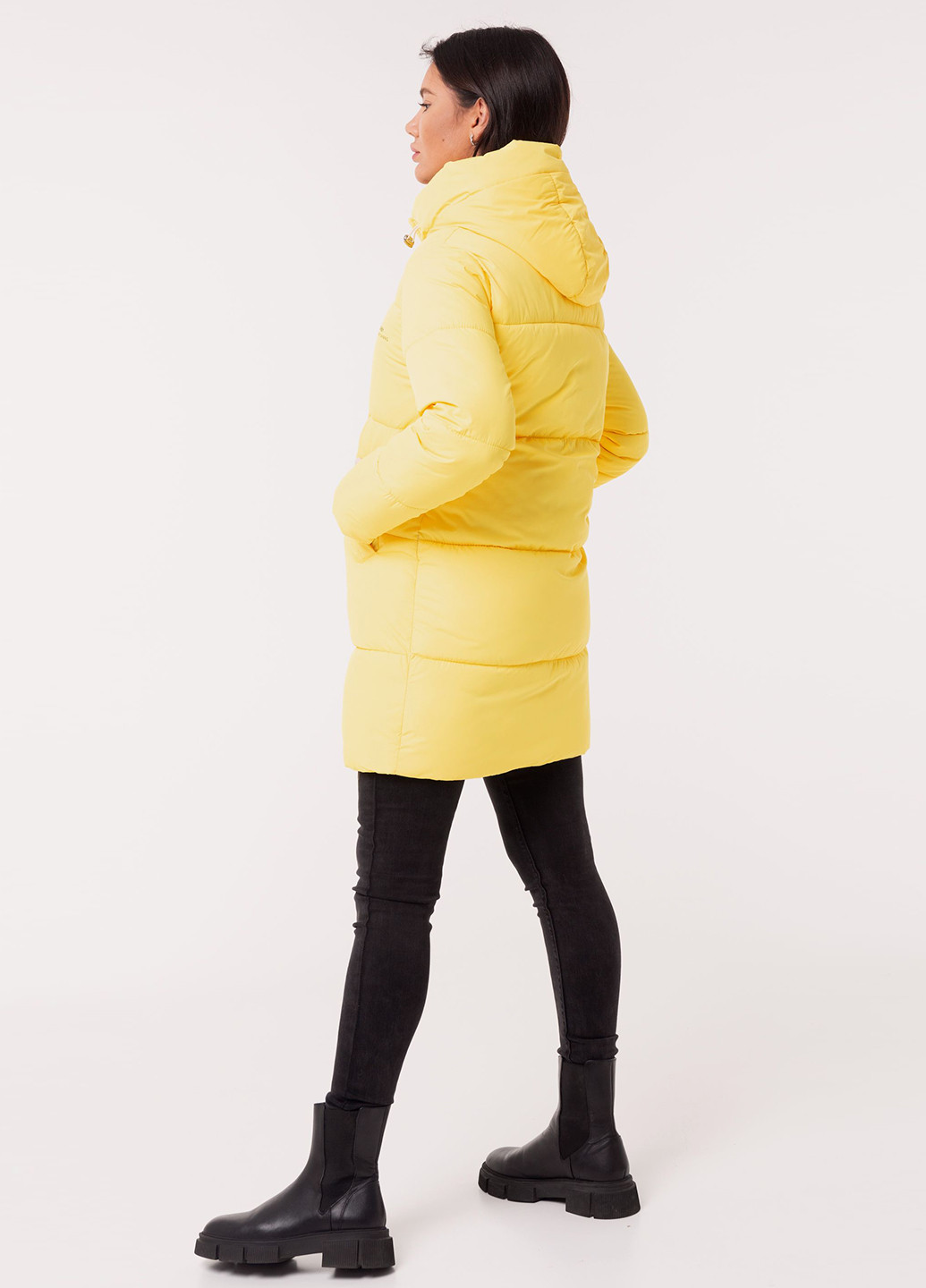 Желтая зимняя куртка Icon