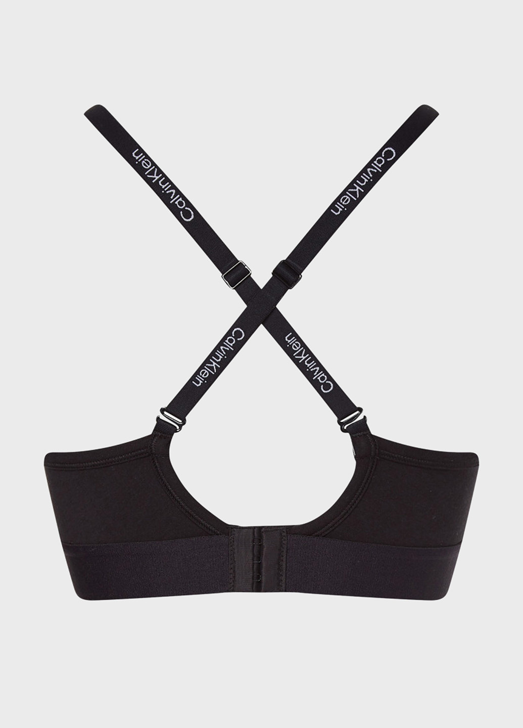 Чёрный топ бюстгальтер Calvin Klein без косточек хлопок
