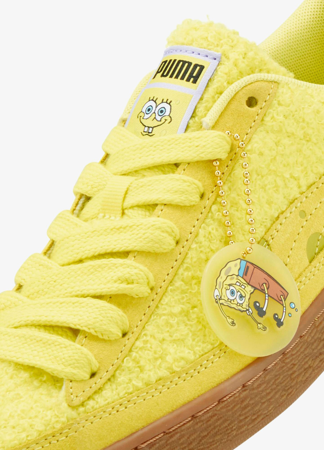 Жовті всесезонні кросівки Puma X SPONGEBOB SUEDE