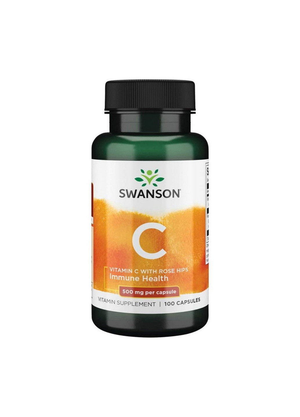 Вітамін C Vitamin C 500 mg with Rose Hips 100 капсул Swanson (255409164)